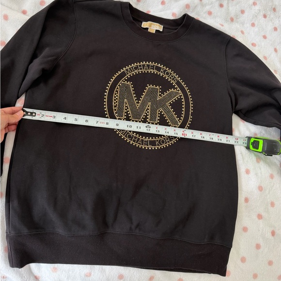 Michael Kors Black Embellished Logo Cotton Blend Sweatshirt - Picture 5 of 5